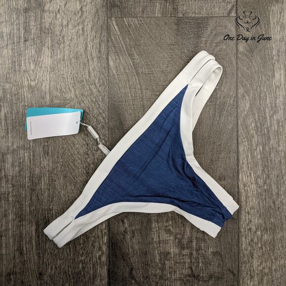 Seafolly Block Party Brazillian Bikini Bottom Size 2 - Picture 4 of 4